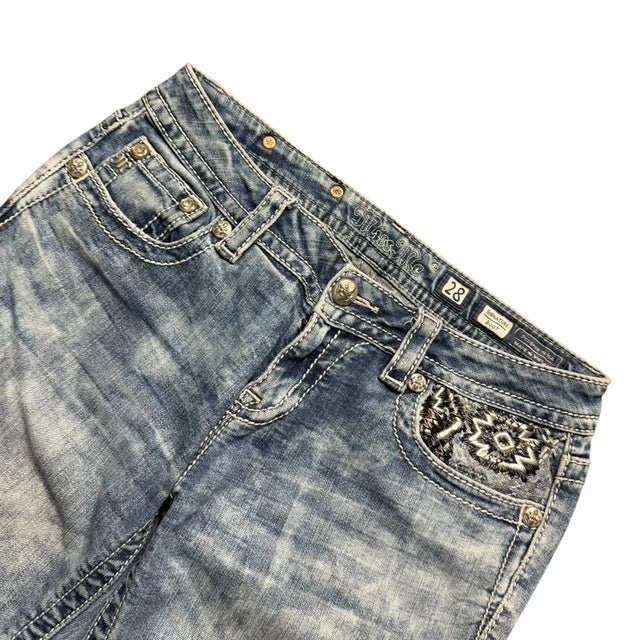 Miss me flared/bootcut low waist women designer Jeans(w28)