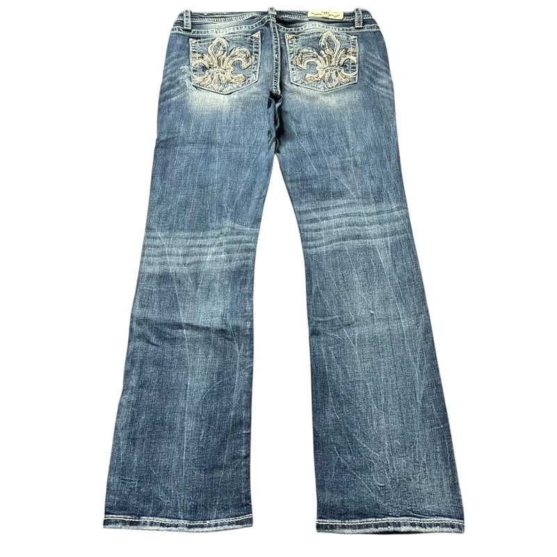 Miss me straight leg women designer jeans(w34)