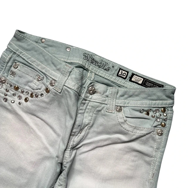 Miss me flared/bootcut low waist women designer jeans(w30)