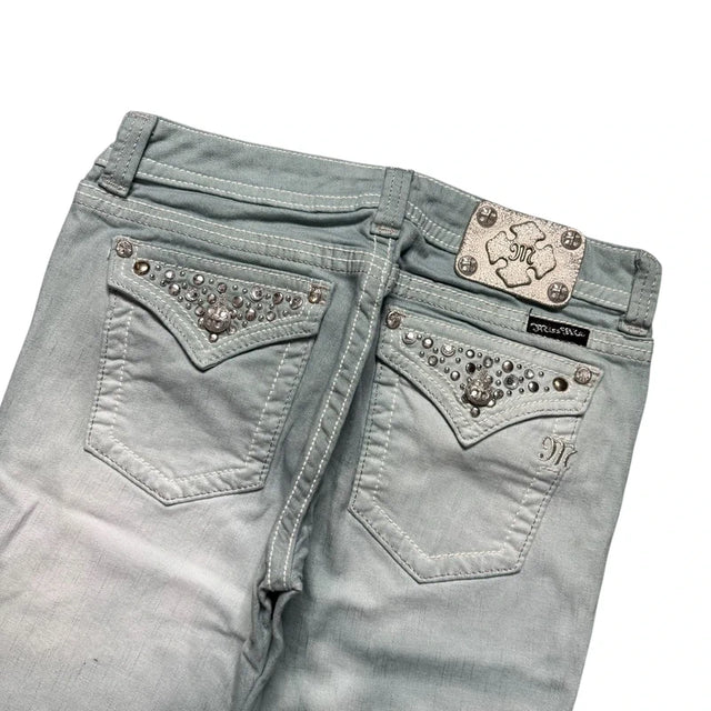 Miss me flared/bootcut low waist women designer jeans(w30)