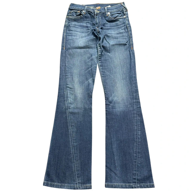 True Religion flared/bootcut low waist women designer jeans(w26)