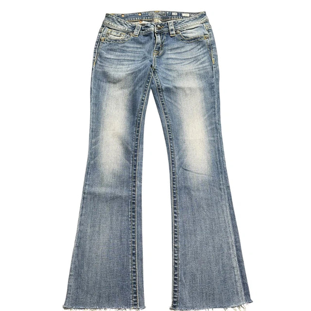 Miss me flared/bootcut low waist women designer jeans(w28)