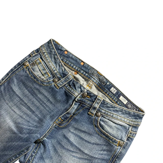 Miss me flared/bootcut low waist women designer jeans(w28)