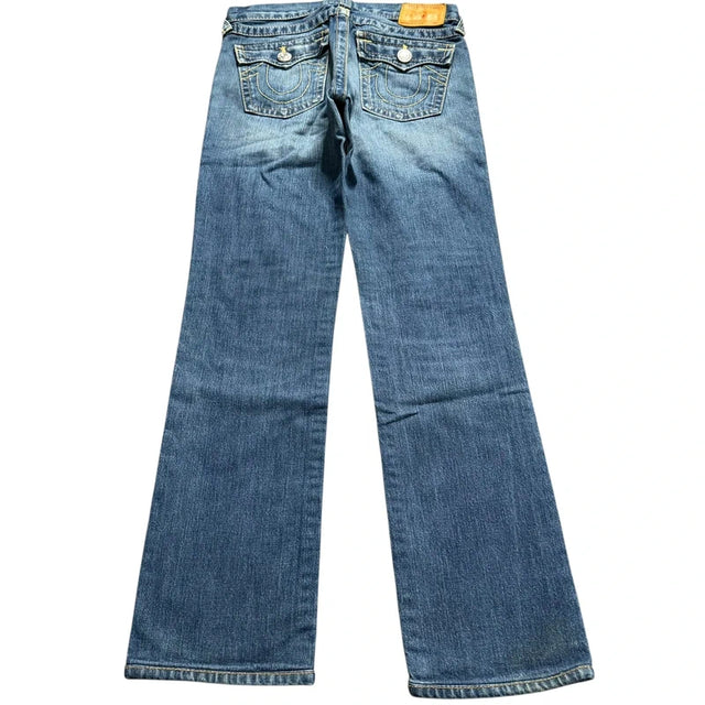 True Religion straight leg low waist women designer jeans(w24)