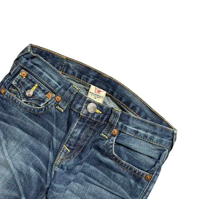 True Religion straight leg low waist women designer jeans(w24)