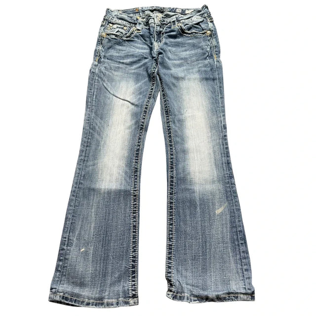 Miss me flared/bootcut low waist women designer jeans(w28)