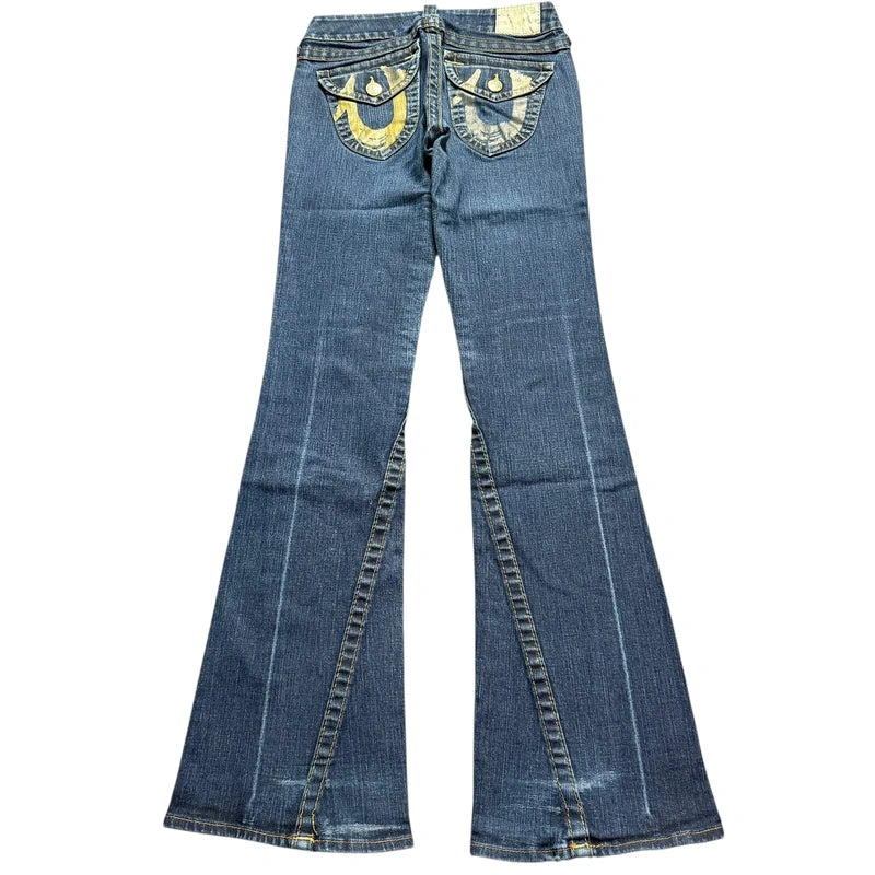 True Religion flared/bootcut low waist women designer Jeans(w26)