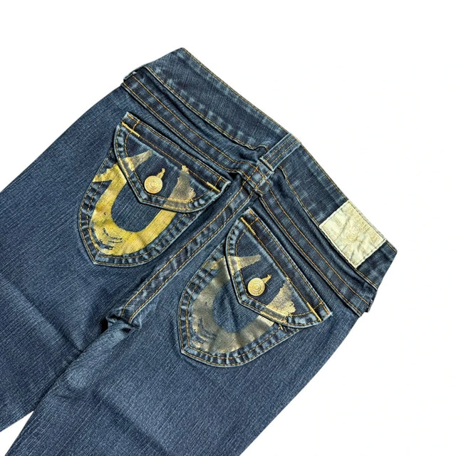 True Religion flared/bootcut low waist women designer Jeans(w26)