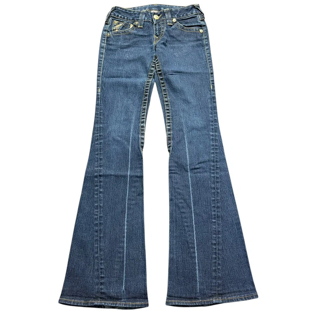 True Religion flared/bootcut low waist women designer Jeans(w26)