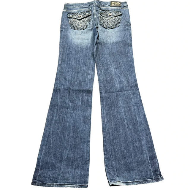 Sello flared/bootcut low waist women designer Jeans(w30)