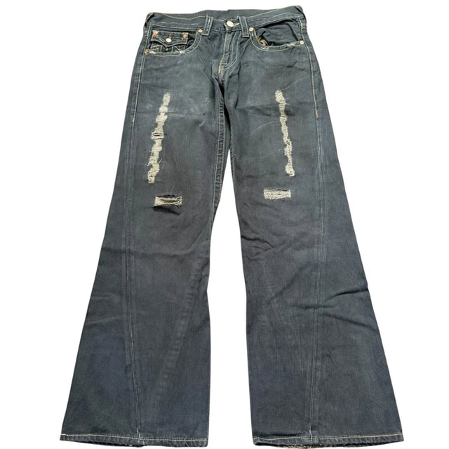 True Religion baggy bootcut unisex designer Jeans(w32)