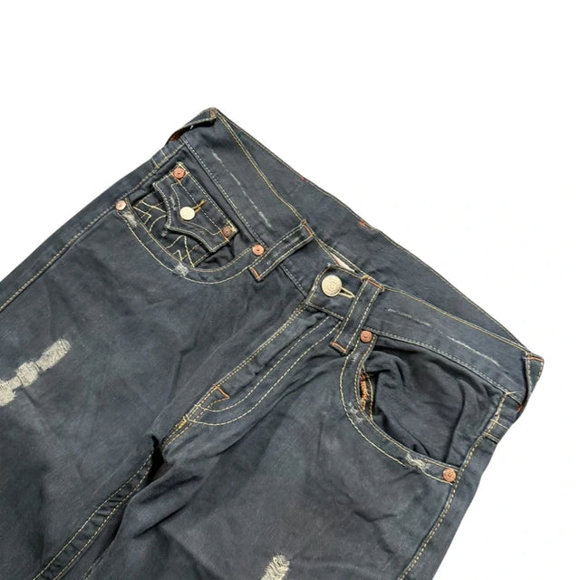 True Religion baggy bootcut unisex designer Jeans(w32)