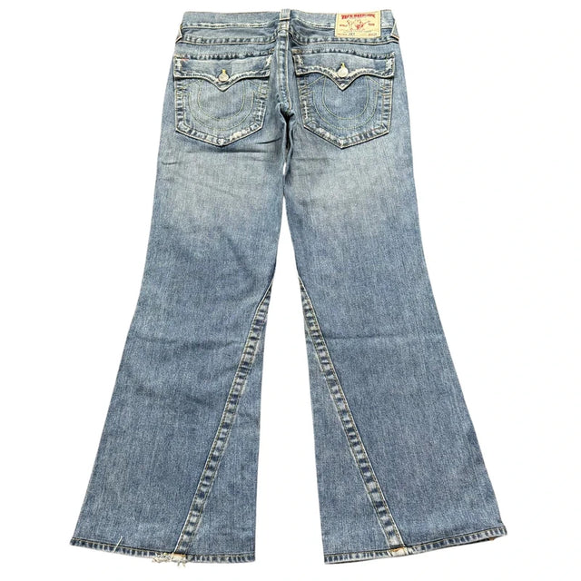 True Religion flared/bootcut low waist women designer jeans(w33)