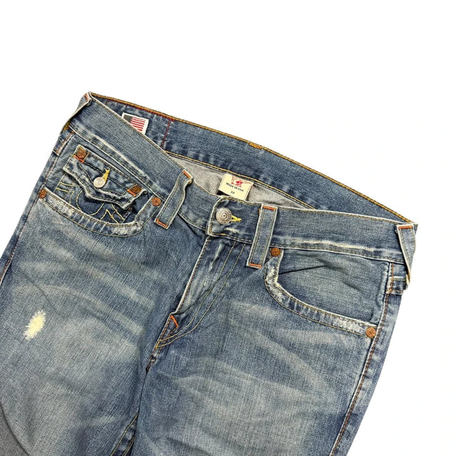 True Religion flared/bootcut low waist women designer jeans(w33)