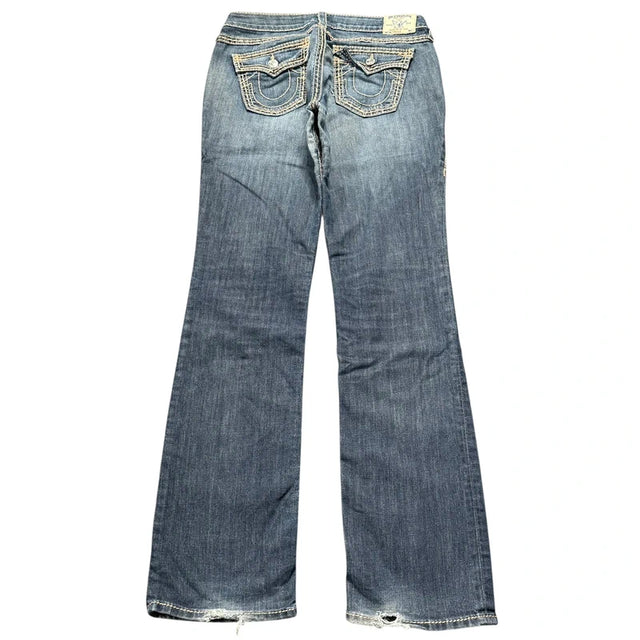 True Religion straight leg women designer jeans(w31)