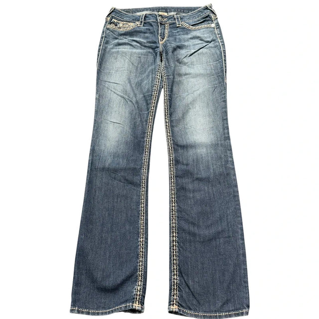 True Religion straight leg women designer jeans(w31)