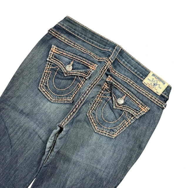 True Religion straight leg women designer jeans(w31)