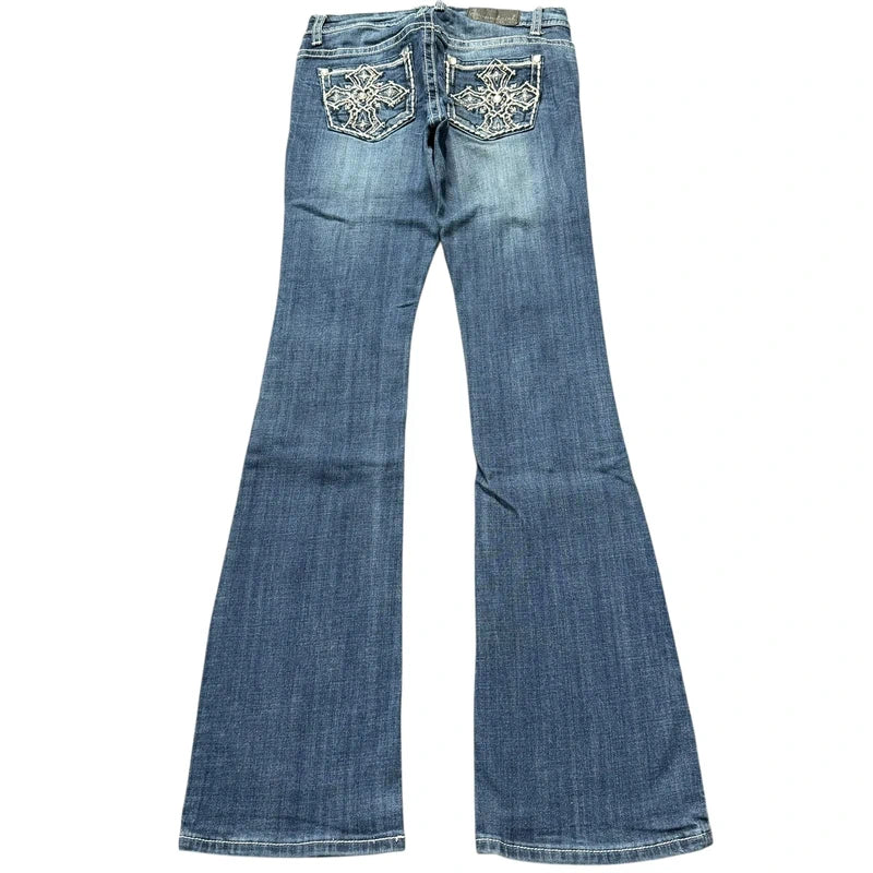 Soundgirl flared/bootcut low waist women designer jeans(w27)