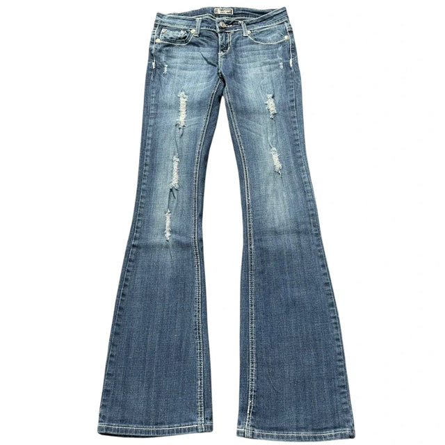 Soundgirl flared/bootcut low waist women designer jeans(w27)