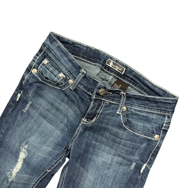 Soundgirl flared/bootcut low waist women designer jeans(w27)