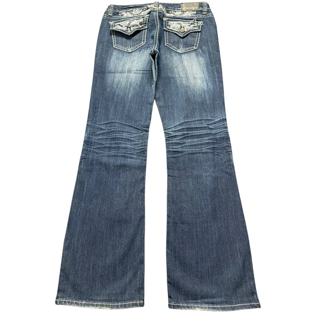 Soundgirl flared/bootcut low waist women designer jeans(w30)