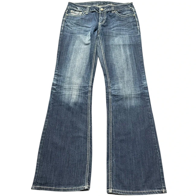 Soundgirl flared/bootcut low waist women designer jeans(w30)