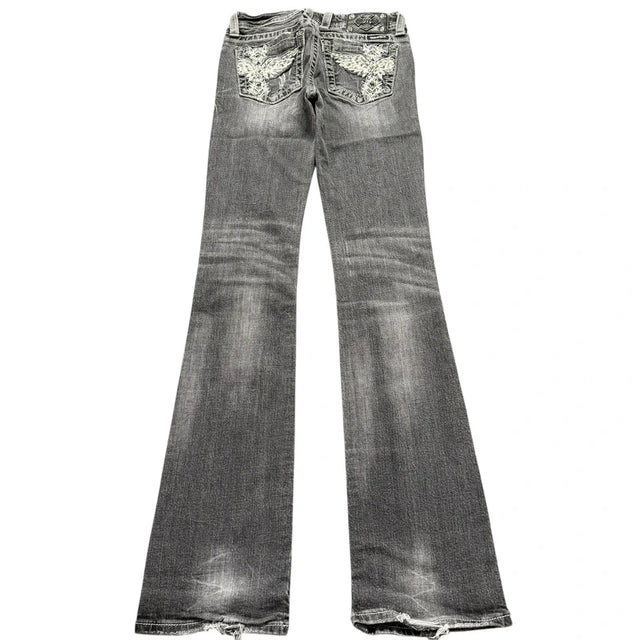 Miss me flared/bootcut low waist women designer jeans(w27)