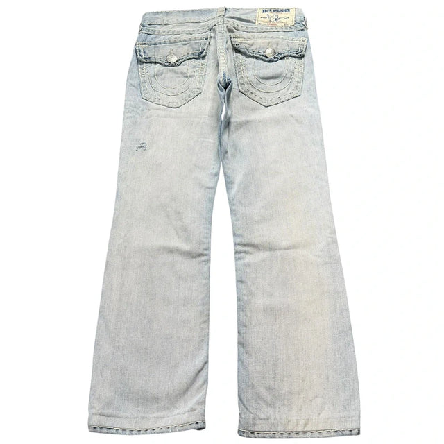 True Religion baggy/straight leg unisex designer Jeans(w31)