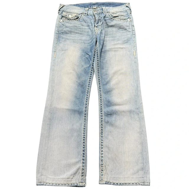 True Religion baggy/straight leg unisex designer Jeans(w31)