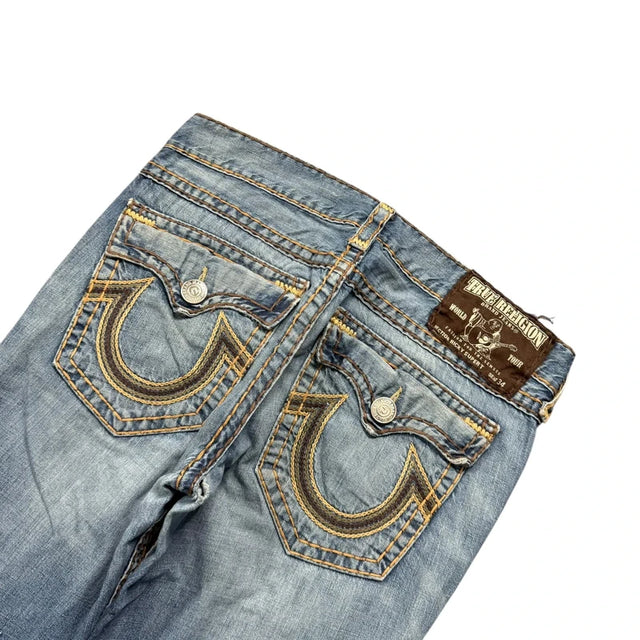 True Religion baggy/straight leg unisex designer Jeans(w36)