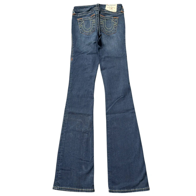 True Religion flared/bootcut low waist women designer jeans(w24)
