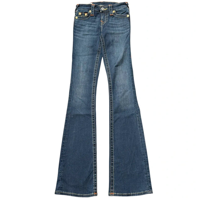 True Religion flared/bootcut low waist women designer jeans(w24)