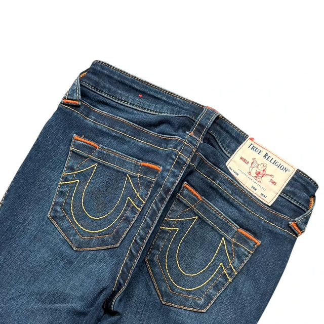 True Religion flared/bootcut low waist women designer jeans(w24)