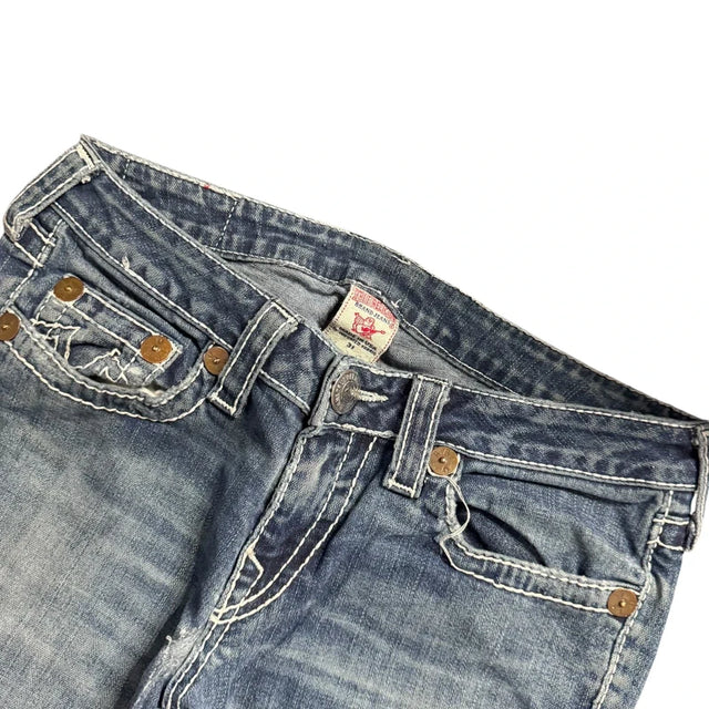 True Religion straight leg low waist women designer jeans(w31)