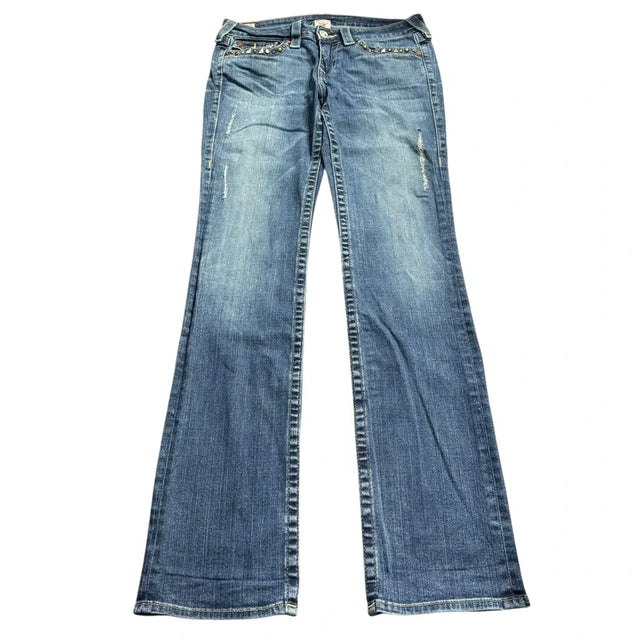True Religion straight-bootcut low waist women designer Jeans(w30)