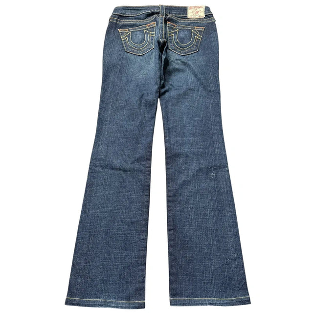 True Religion straight leg low waist women designer jeans(w26)