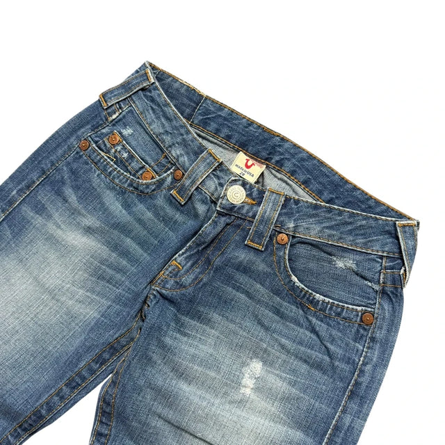True Religion flared/bootcut low waist women designer jeans(w28)
