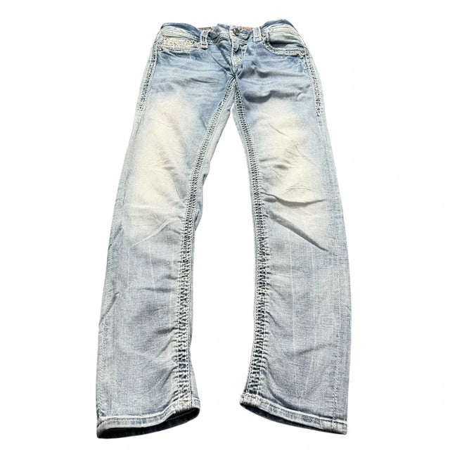 Rock Revival low waist women designer skinny jeans(w27)