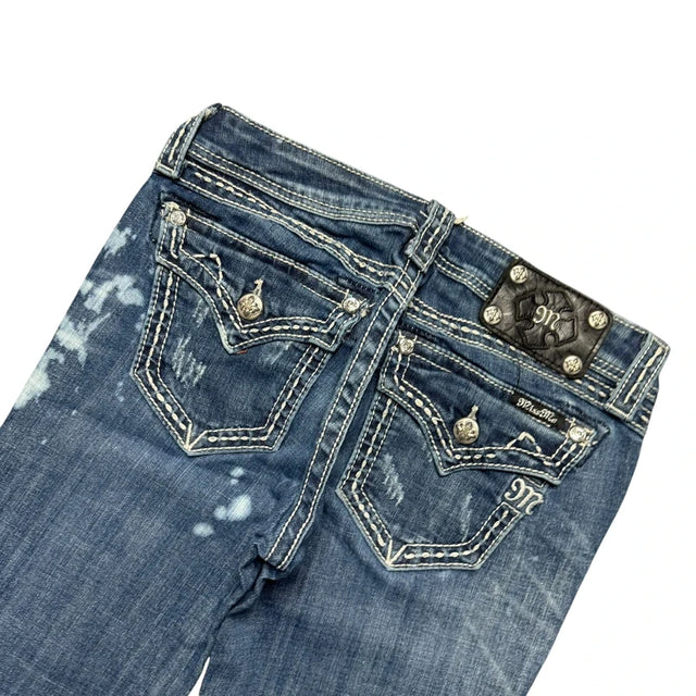 Miss me flared/bootcut low waist women designer jeans(w27)