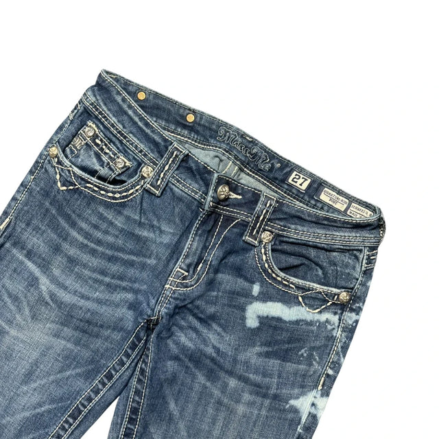Miss me flared/bootcut low waist women designer jeans(w27)