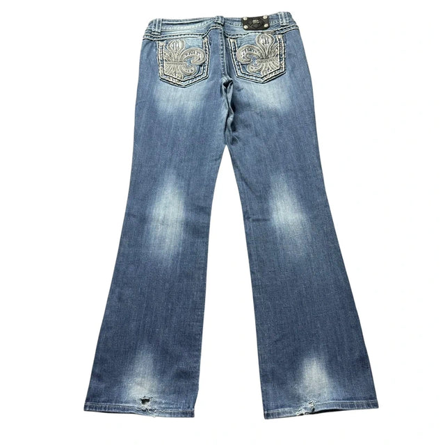 Miss me Loose flared/bootcut low waist women designer Jeans(w31)