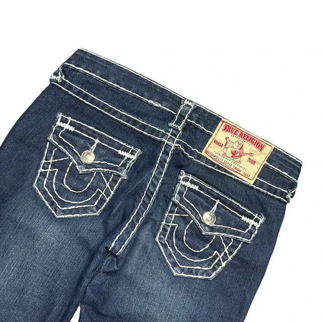 True Religion straight leg low waist women designer jeans(w28)