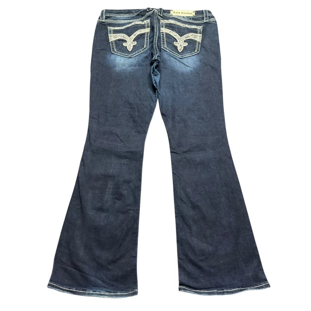 Rock Revival flared/bootcut low waist women designer jeans(w34)