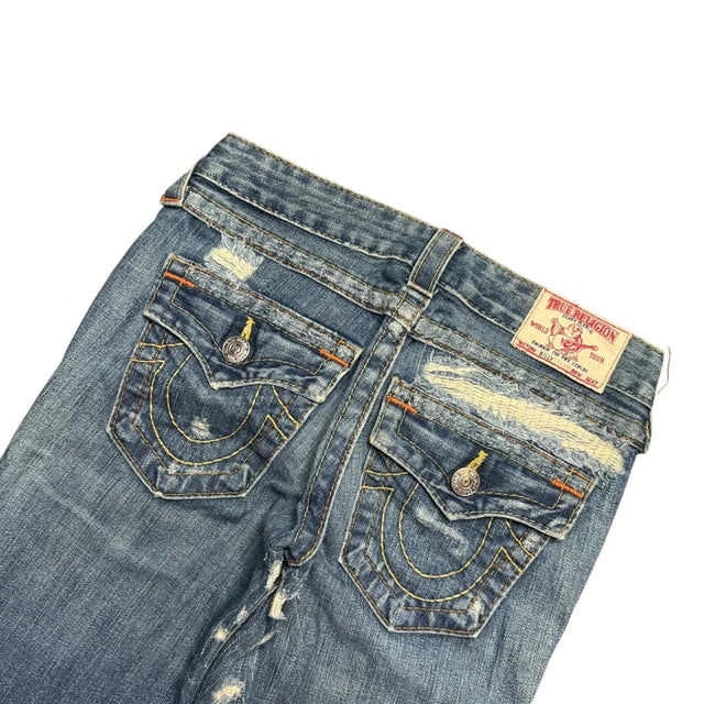 True Religion straight leg low waist women designer jeans(w25)
