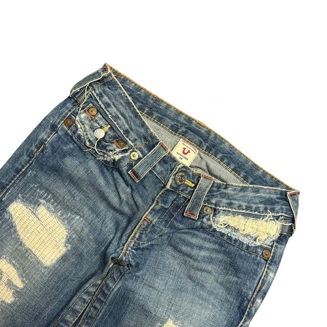 True Religion straight leg low waist women designer jeans(w25)