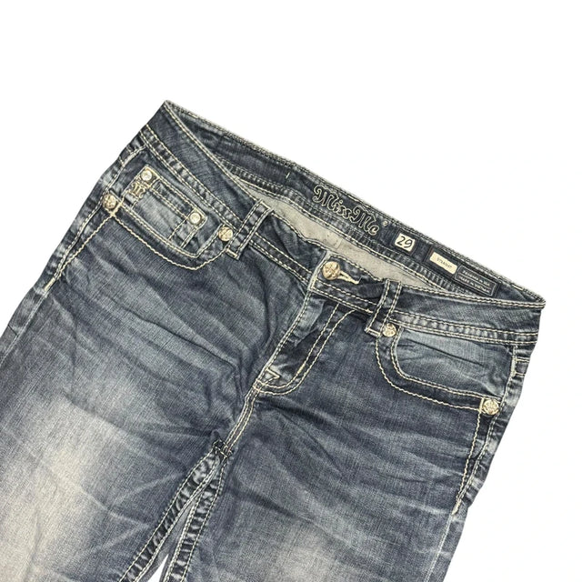 Miss me straight leg low waist women designer jeans(w29)