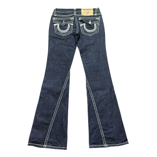 True Religion flared/bootcut low waist women designer jeans(w26)