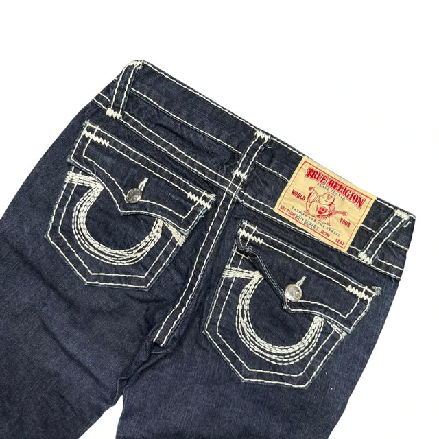 True Religion flared/bootcut low waist women designer jeans(w26)