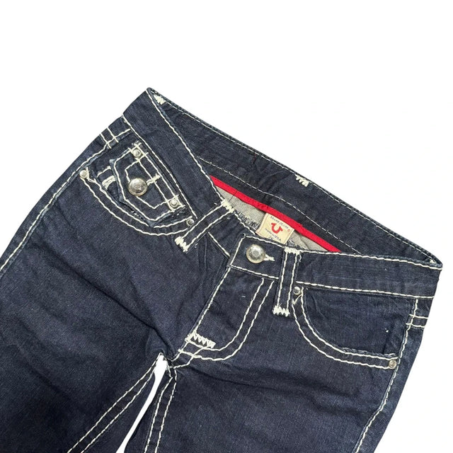 True Religion flared/bootcut low waist women designer jeans(w26)