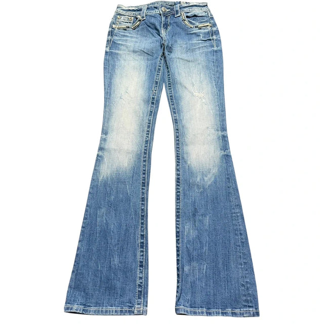 Miss me flared/bootcut low waist women designer jeans(w26)